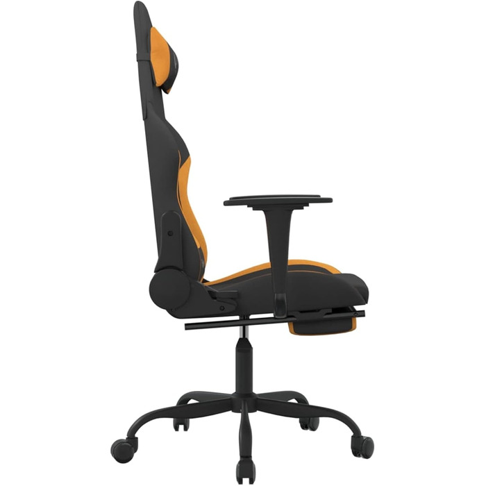 Ігрове крісло з підставкою для ніг, крісло для ПК, ігрове крісло, крісло для геймерів, крісла для домашнього офісу, крісла для ігор, крісло для PlayStation, комп&39ютерне крісло, чорно-помаранчева тканина