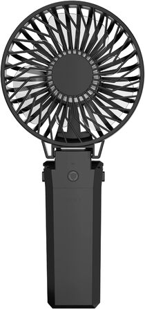 Ручний вентилятор HandFan Портативний USB Power Bank 5200mAh Міні-вентилятор на батареї 5-швидкісний і складаний вентилятор для пішоходів Кемпінг Намет Гуртожиток Офіс