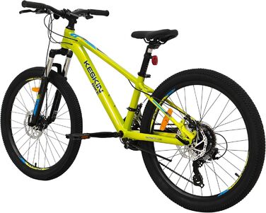 Дитячий гірський велосипед Keskin HT MTB1 24&39 21 швидкість, пневматичні шини 2.35&quot, дискові гальма, алюмінієва рама, неоново-зелений