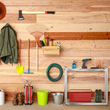 Надміцний стелаж Relaxdays, комплект з 2 шт., 5 полиць, 180x100x40 см, вантажопідйомність 500 кг, сталь, стелажі для зберігання в підвалі та гаражі, сріблястий