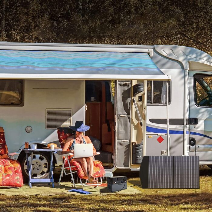 Портативна електростанція ALLPOWERS S700, високопродуктивний сонячний генератор на 606 Втгод, мобільне накопичувач енергії з генераторами потужністю 700 Вт (пікова потужність 1400 Вт) для вечірок на свіжому повітрі, подорожей, кемпінгу та автофургонів S70