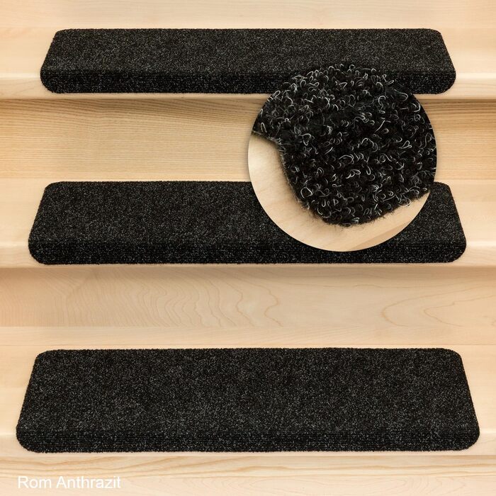 Килимки Kettelservice-Metzker Ramon в різних варіантах набору Прямокутні 65x24x3,5см Антрацит 15 шт. 15 шт. Антрацит