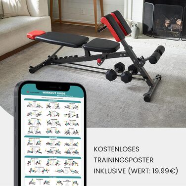 Багатофункціональна лава для силових тренувань Finer Form FID для всього тіла, збільшене розгинання спини, римське крісло, регульована лава для пресу, похила лава, плоска лава