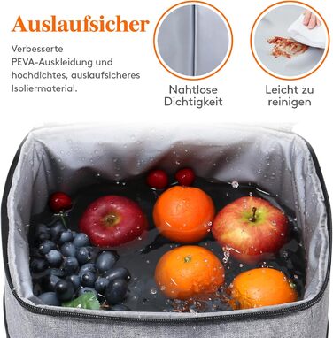 Рюкзак-холодильник Lifewit 21L 30 Can, сумка-холодильник, сумка для пікніка, велика ізольована сумка-холодильник для чоловіків та жінок, для пляжу, пікніка, кемпінгу, барбекю, походів, сірий