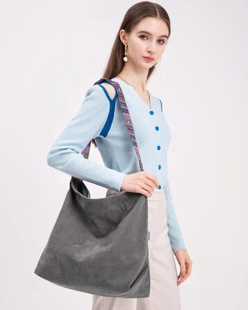 Сумочка жіноча через плече, вельветові сумки Велика сумка для покупців Сумка через плече Випадкова сумка крос-боді для школи Офісн