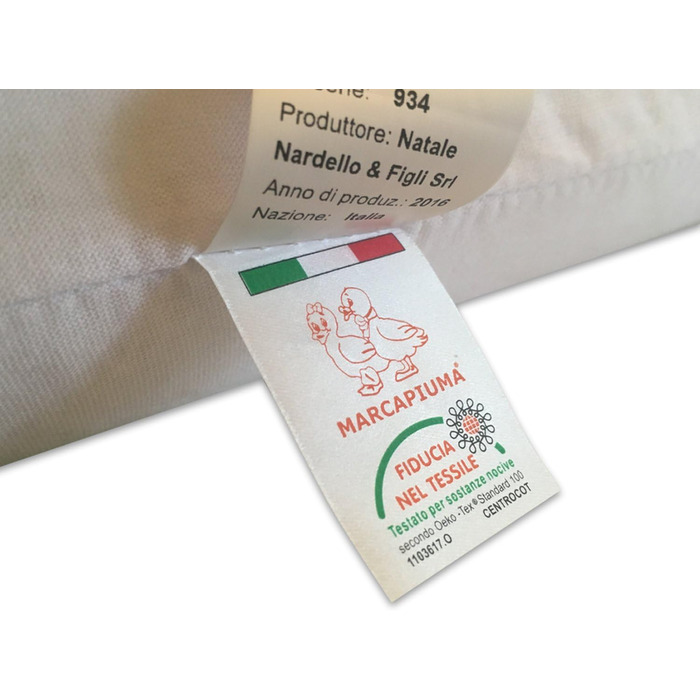 Подушка з натурального латексу, модель з подвійною хвилею - Перфорована латексна подушка, ультрадихаюча, природний та здоровий відпочинок - максимальний комфорт, ергономічна, антибактеріальна - 100 зроблено в Італії