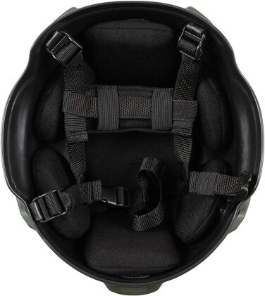 Шолом MFH US, MICH 2002&39, рейки, ABS-пластик, оливковий