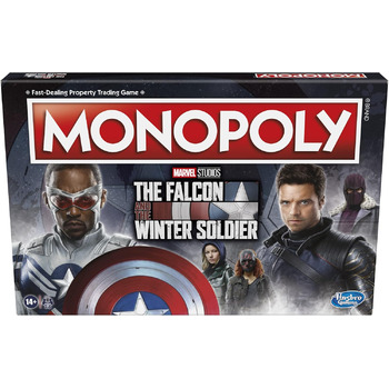 Монополія Marvel Studios The Falcon and The Winter Soldier Edition Настільна гра для 2-6 гравців віком від 14 років, різнокольорова