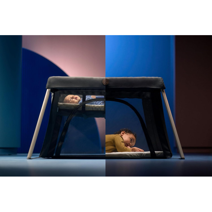 Дорожнє ліжечко Maxi-Cosi Calao Light, суперкомпактне та легке, матрац CloudCore, 2 рівні для сну, дорожня сумка, для новонароджених та малюків (0-3 роки), макс. 15 кг, Beyond Green Eco