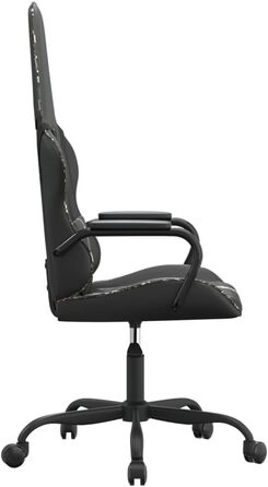 Ігрове крісло Owox, чорне/камуфляжне, штучна шкіра, регульована висота, 5461,5118-128 см, поворот на 360, коліщатка, налаштування для домашнього офісу