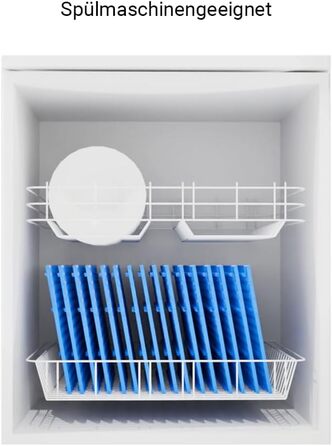 Харчова полиця з 4 пластиковими полицями, висота 180 см (180x148x50)