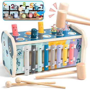 1 Jahre - Montessori Baby Holzspielzeug ab 1 2 Jahre Hammerspiel Xylophon Kinder Kinderspielzeug ab 1 2 Jahre Geschenk fr 1 Jahre Mdchen Junge Lernspielzeug Geburtstage, 1 Jahre - Montessori Baby Holzspielzeug ab 1 2 Jahre Hammerspiel Xylophon Kinder Kind