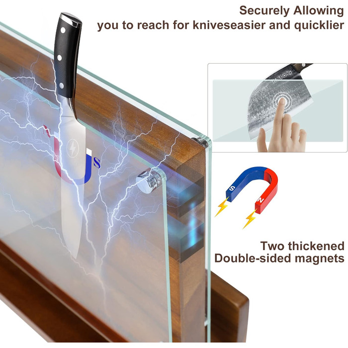 Кухонний магнітний тримач ножа, магнітне кріплення, сильний армуючий магніт