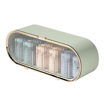 Настінний органайзер для білизни, міцний пластик, пилонепроникний, компактний, настінний, органайзер для шухляд, для спальні, дому, ванної кімнати (світло-зелений)