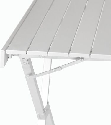 Торговий кемпінговий стіл Nexos з сумкою для перенесення, алюмінієвий, сірий, садовий стіл, стіл для вечірок, фуршетний стіл, складаний, 108x772 см