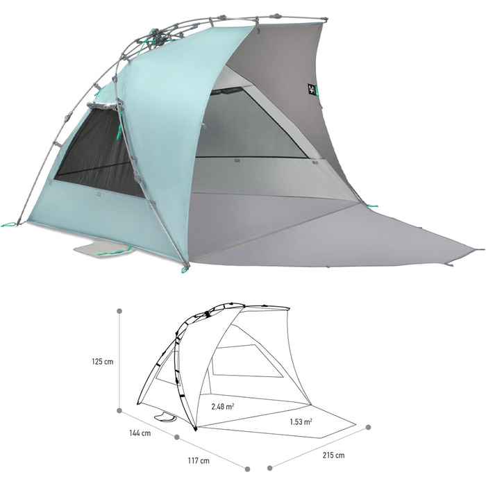 Пляжний притулок Terra Nation Reka Kohu plus rPET, синій