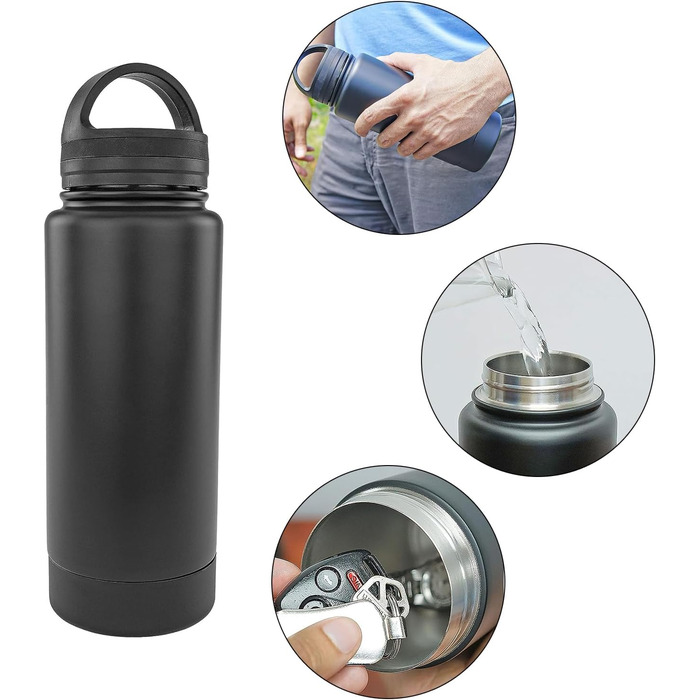 Стильна кавова кружка з прихованим відділенням для чашок. Зберігайте свої цінності в безпеці. Безпечна відволікаюча увага. Чашка для води.