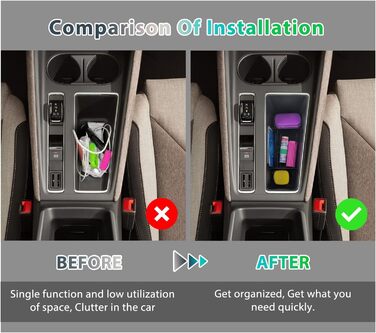 Коробка для зберігання на центральній консолі, органайзер Лоток для рукавичок Нижня центральна консоль, сумісний з аксесуарами Skoda Enyaq, 2021-2024 2025