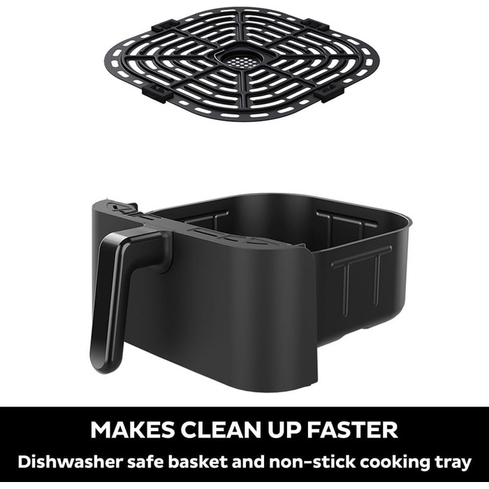 Аерофритюрниця Instant Brands Vortex 6 Plus 4-в-1 1700 Вт, 3.7 л - смаження на повітрі, запікання, смаження, гриль, дегідратор і підігрівач їжі Medium Digital (3.7 л)