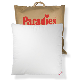 Пухова подушка PARADIES 80x80 см - 1200 г - Cleo Firm Organic - Жорстка подушка 80x80 см з гусячим пір&39ям та пухом, сертифікованими RDS, 80 x 80 см, висока підтримка