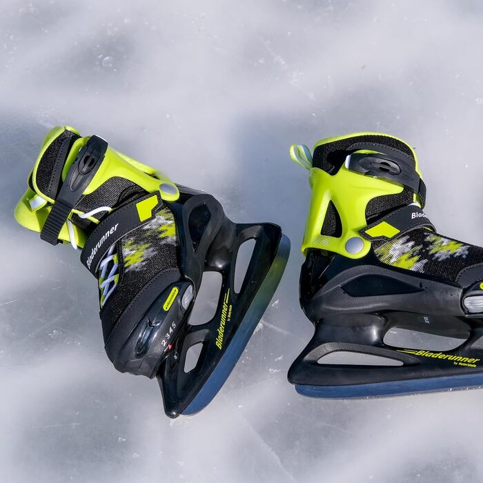 Ковзани Bladerunner Micro Ice NG01, чорний/лаймовий, 36-40