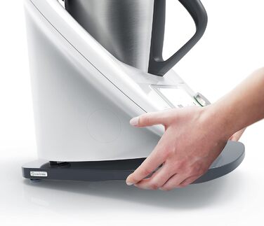 Дерев'яна ковзаюча дошка KitchenSlider H V2 Plus Екологічна ковзаюча дошка Thermomix TM6 & TM5 Ковзаюча дошка для Thermomix Дерев'яний планер - графітовий сірий V2 - графітовий сірий