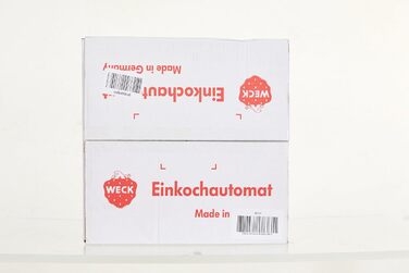 Машина для консервування WECK WAT 15 (емальована каструля для консервації, диспенсер для гарячої води, глінтвейн, з термостатом, з таймером, 29 літрів) 6830, чорний одинарний WAT 15