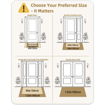 Килимок для вулиці Color G, міцний 60 x 90 см, нековзний, миється, водонепроникний, брудозахисний килимок для вхідних дверей, входу, балкону (сірий) сірий 60 x 90 см (прямокутний)