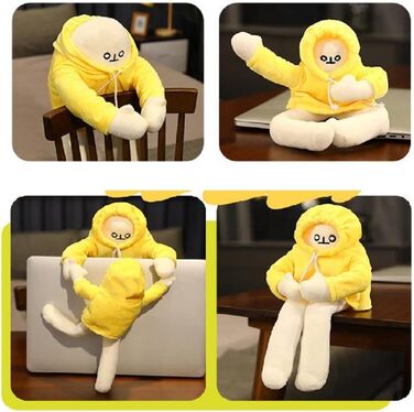 М'яка іграшка BSOMAM Banana Man Toy, 40 см, жовтий