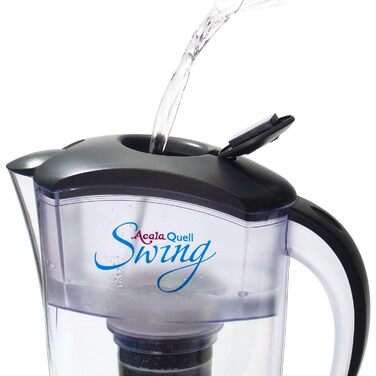 Фільтр для води AcalaQuell Swing антрацит Фільтр для води з активованим вугіллям Найвища продуктивність фільтра - багатошаровий Без BPA та BPB ReNaWa - Технологія Створює смачну, заспокійливу воду