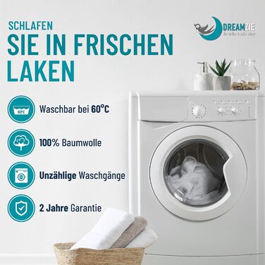 Наволочка 40 х 80 (Комплект з 2 шт. ) - 100 Джерсі Бавовна 150 г/кв.м Наволочки -Білі - Для подушки 40 х 80 см - Наволочка - Навол
