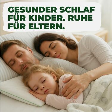 Дитяча подушка Welldora 40x60 см плоска дитяча подушка (16 років), антибактеріальна та антиалергенна, чохол зі 100 бавовни, сертифікована Oeko-TEX, можна прати та з любов&39ю розроблена 40x60 см