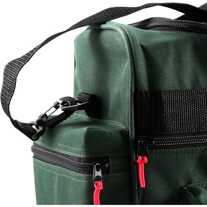 Рибальська сумка Paladin Deluxe green - Tackle Bag Carryall Carp bag Сумка для рибальських аксесуарів Розміри 53x28x22 см Сумка для наживки з ременем через плече