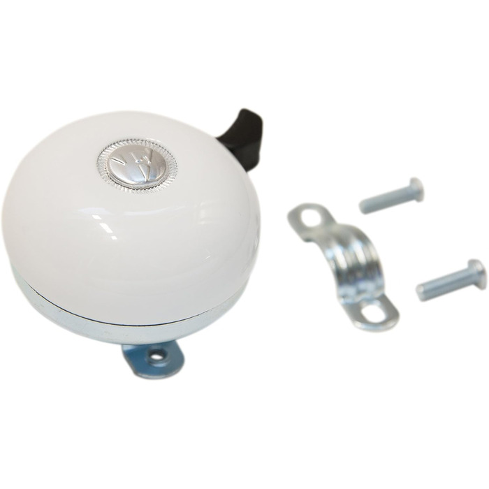 Велосипедний дзвінок Firmstrong Classic Beach Cruiser Bell, білий, класичний рінгер