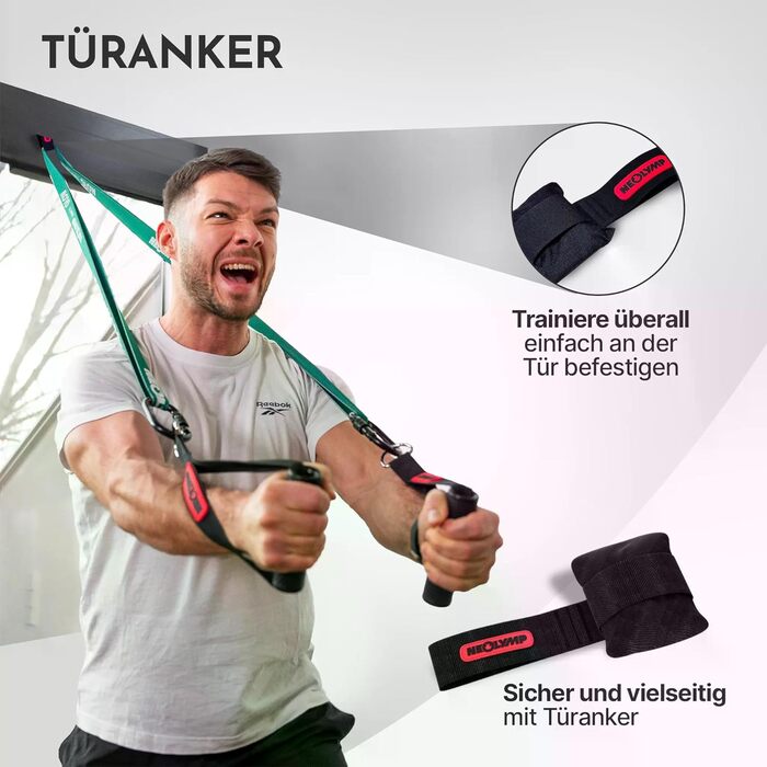 Фітнес-стрічки NEOLYMP з довгими тканинами та фітнес-аксесуарами - стрічки опору, що праються, стрічки для вправ, фітнес-стрічки, тренувальні стрічки, стрічки для підтягувань, набори для силових тренувань, універсальний базовий набір