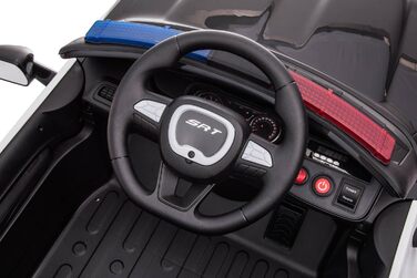 Дитячий транспортний засіб - електромобіль Dodge Challenger з поліцейською ліцензією - акумулятор 12В, 2 двигуни - пульт дистанцій