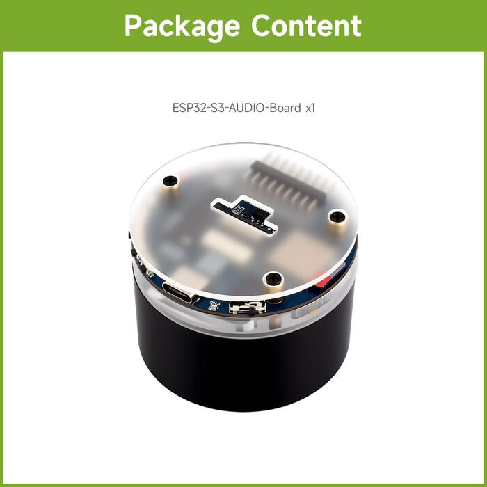 Плата розробки Waveshare ESP32-S3 зі штучним інтелектом, два мікрофони, шумозаглушення, RGB-підсвічування, підтримка зовнішнього дисплея та камери