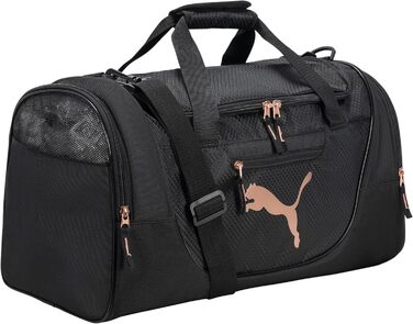 Жіноча сумка PUMA Evercat Duffle Bag для тренувань кандидатів один розмір чорний / червоне золото