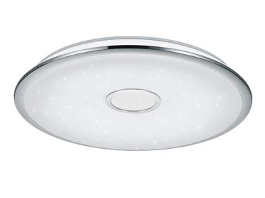 Стеля LED-світильник Trio Leuchten Osaka 678710006, хром, білий акрил з ефектом зоряного неба, 100 Вт, дистанційне керування, регулювання яскравості та кольору світла, функція нічника, діаметр 65 см