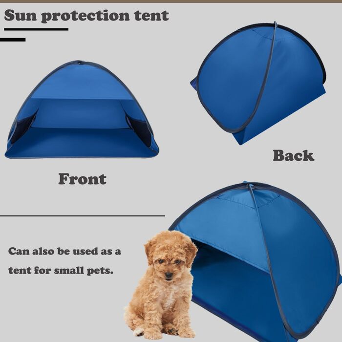 Розкладний намет Head, міні-пляжний намет із сонцезахисним тентом, автоматичний миттєвий намет, міні-парасолька, розкладний міні-пляжний намет для кемпінгу, пікніків та пляжу на свіжому повітрі