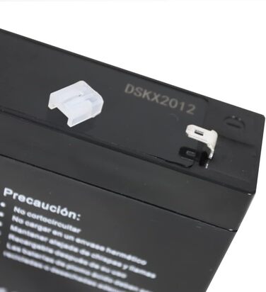 Герметичний перезаряджаний свинцево-кислотний акумулятор AGM 6 В ємністю 7 Агод. Ідеально підходить для автомобілів та електромотоциклів, дитячих скутерів, систем ДБЖ, систем безпеки та зв'язку, Одинарний, 103201