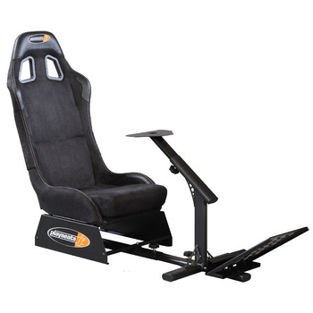 Гоночне крісло Playseat Evolution з алькантари для PS2, PS3, Xbox, Xbox 360, Wii, Mac та ПК, чорна алькантара