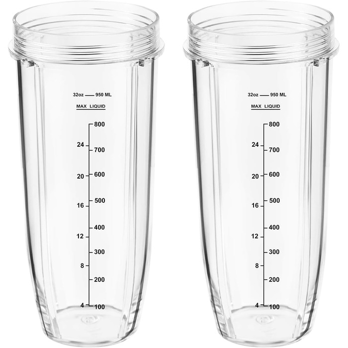 Мл Кружка для соковижималки Запасні частини для блендера Nutri Ninja Auto-iQ BN750EU BN495EU BN800EU BN701, BN800, BN801, BL450, BL480, BL481, BL642, BL682, набір аксесуарів для кружки (2 упаковки)1, 950