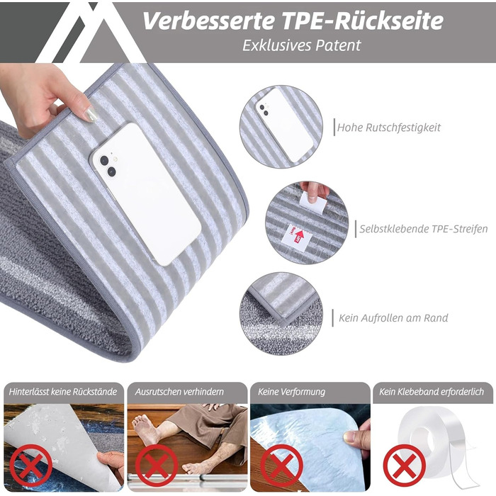Килимки для сходів 15 шт 70 x 22 см COSY HOMEER