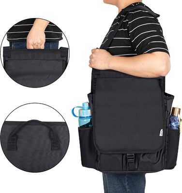 Органайзер на переднє сидіння автомобіля Luxja з чохлом і чохлом для ноутбука, органайзер на сидіння автомобіля з регульованими ре