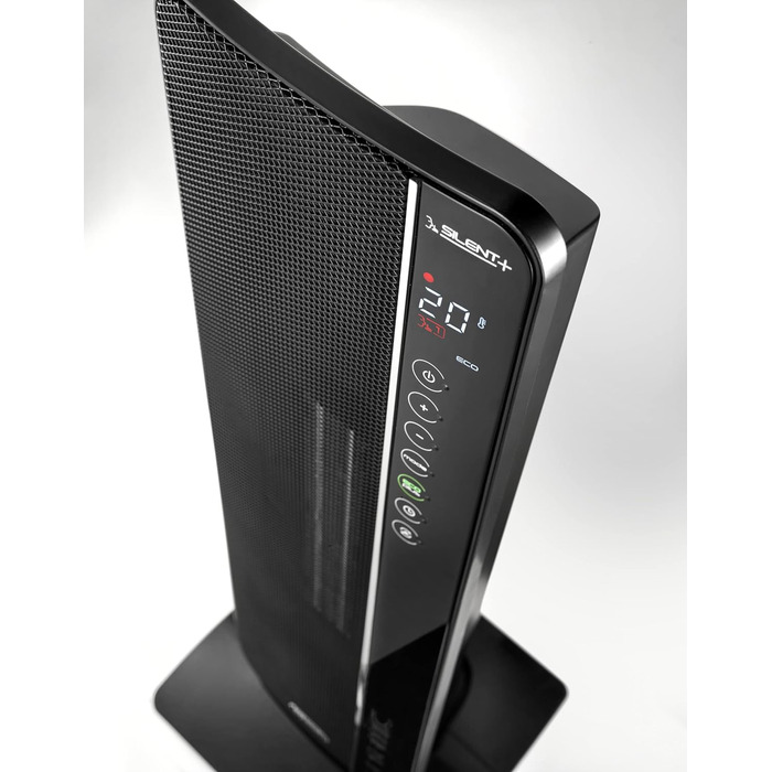 Керамічний тепловентилятор De'Longhi TCH8993ER.BC, керамічний тепловентилятор з 3 рівнями обігріву для приміщень до 70м, безшумна