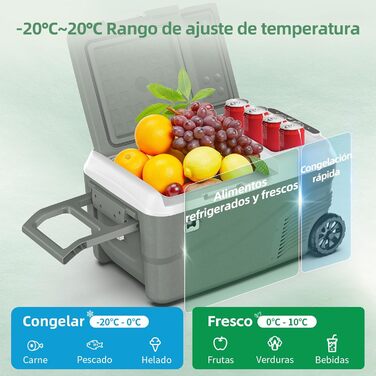 Портативний електричний холодильник з двома зонами, портативний, для автомобіля 25L-Single Control