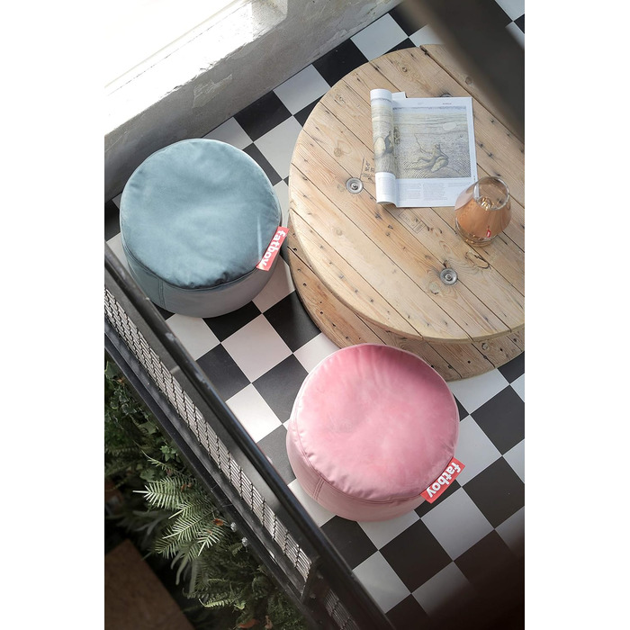 Крісло-мішок Fatboy Point Velvet з оксамитового сидіння для приміщень - Перлинно-рожевий (Перлинно-рожевий)