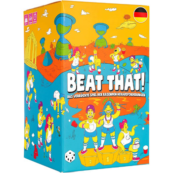 ІГРИ НА РИНВАХ Beat That Настільна гра, Ігри для вечірок для дорослих, Шалена гра шалених випробувань, Ігри для вечірок, Сімейні ігри - Основна гра для веселих подарунків
