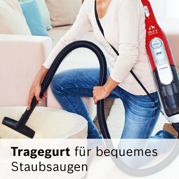 Акумуляторний пилосос Bosch Athlet Zoo'o BCH6ZOOO, пилосос для домашніх тварин, без мішка, ідеально підходить для прибирання шерст